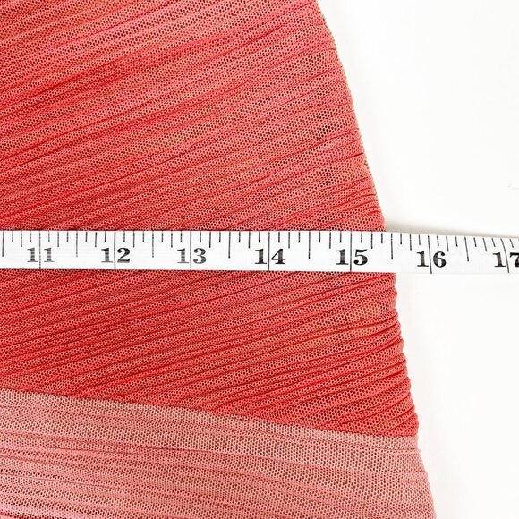 BCBGMaxAzria Kira Colorblock One Shoulder Ruched Bodycon Mini Dress. Size M - Picture 8 of 11